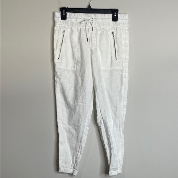 Athleta | Women’s 100% Linen Cabo Joggers Size 4 Petite - Picture 2 of 8